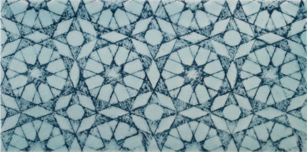 Pratt and Larson Tile Scraffito C PW60 Indigo   Pratt + Larson   