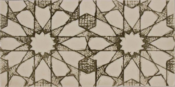Pratt and Larson Tile Scraffito H PW79 Thyme   Pratt + Larson   