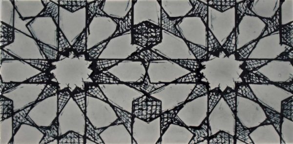 Pratt and Larson Tile Scraffito H PW89 Charcoal   Pratt + Larson   