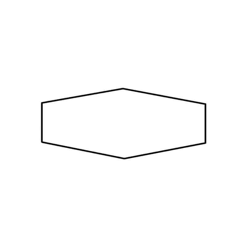 Small Elongated Hex   Pratt + Larson   