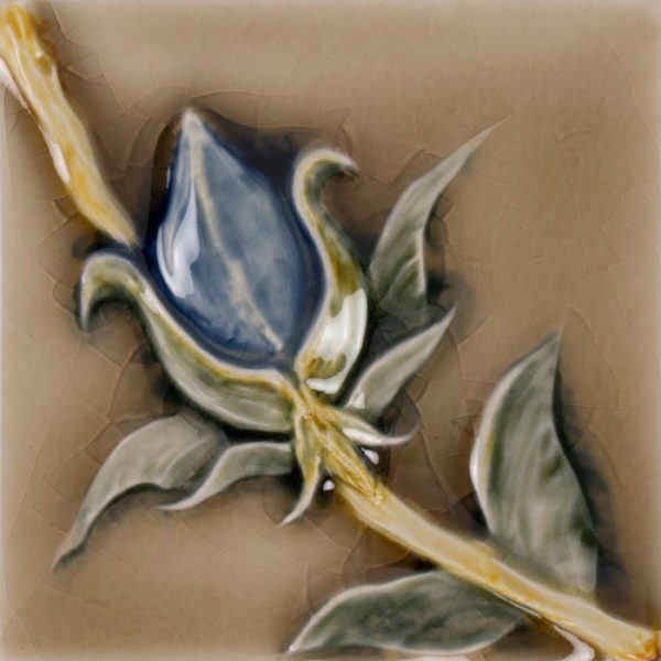 Pratt and Larson Tile 4×4 Vine Flower B WW74   Pratt + Larson   