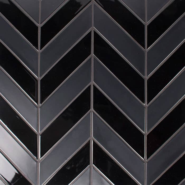 PrattandLarsonTileBlackChevron Pratt + Larson Chevron Field Pratt + Larson