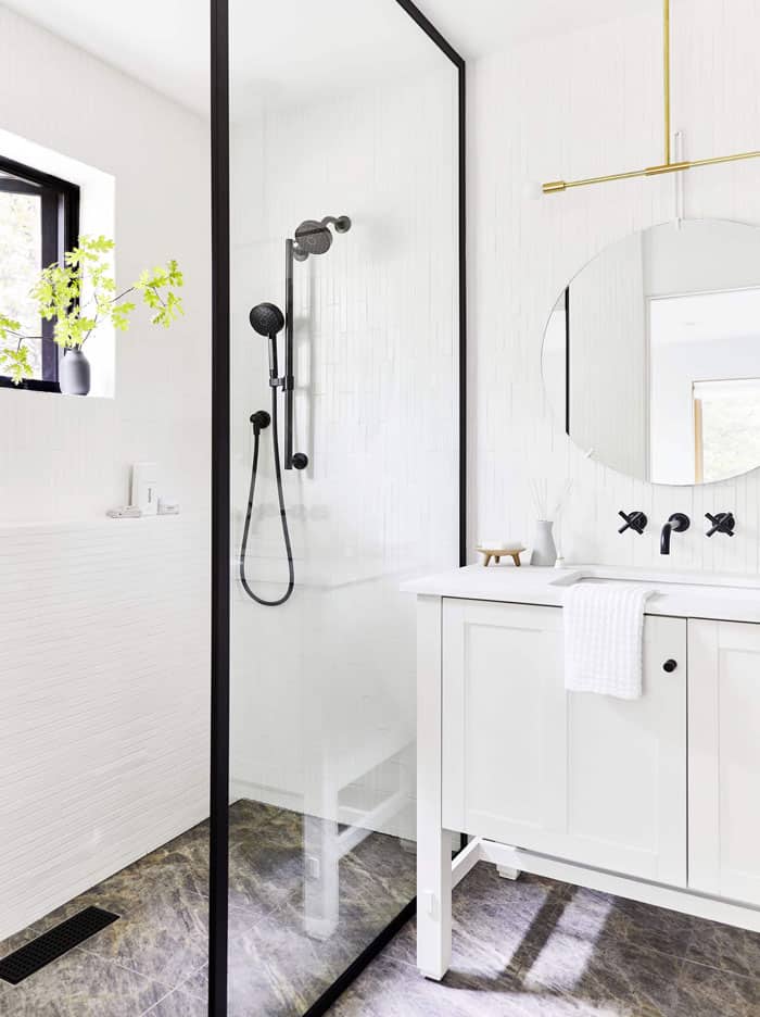 Emily Henderson Mountain House Upstairs Bath   Pratt + Larson   