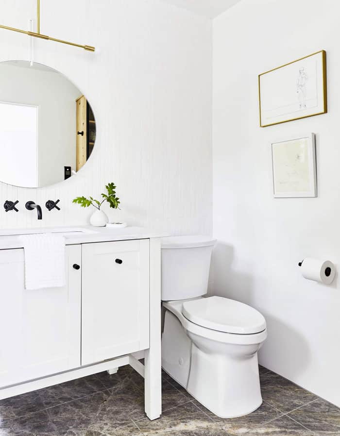 Emily Henderson Mountain House Upstairs Bath   Pratt + Larson   