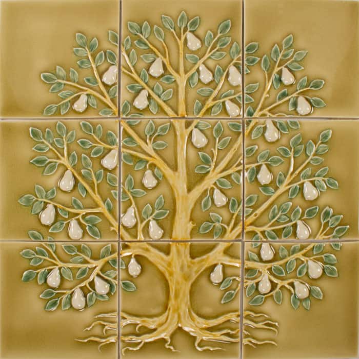 PrattandLarsonTile18x18PearTreepanelWW25 Pratt + Larson FVZ Pear Tree 18×18 9 tiles Pratt + Larson