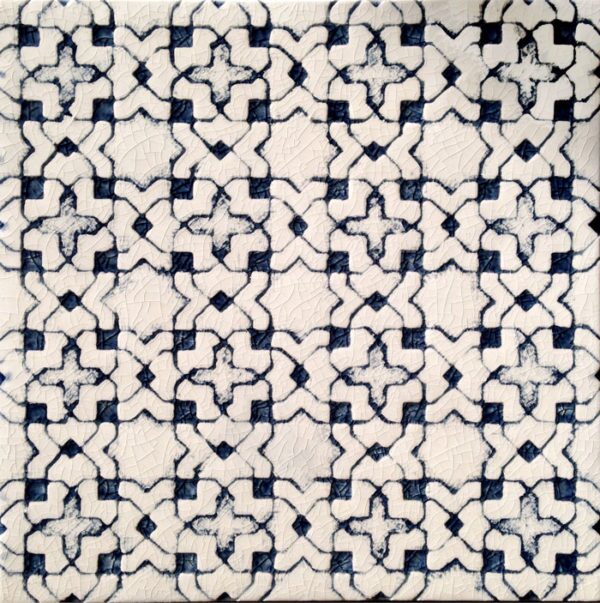 Pratt and Larson Tile Scraffito B PW1 Indigo1   Pratt + Larson   