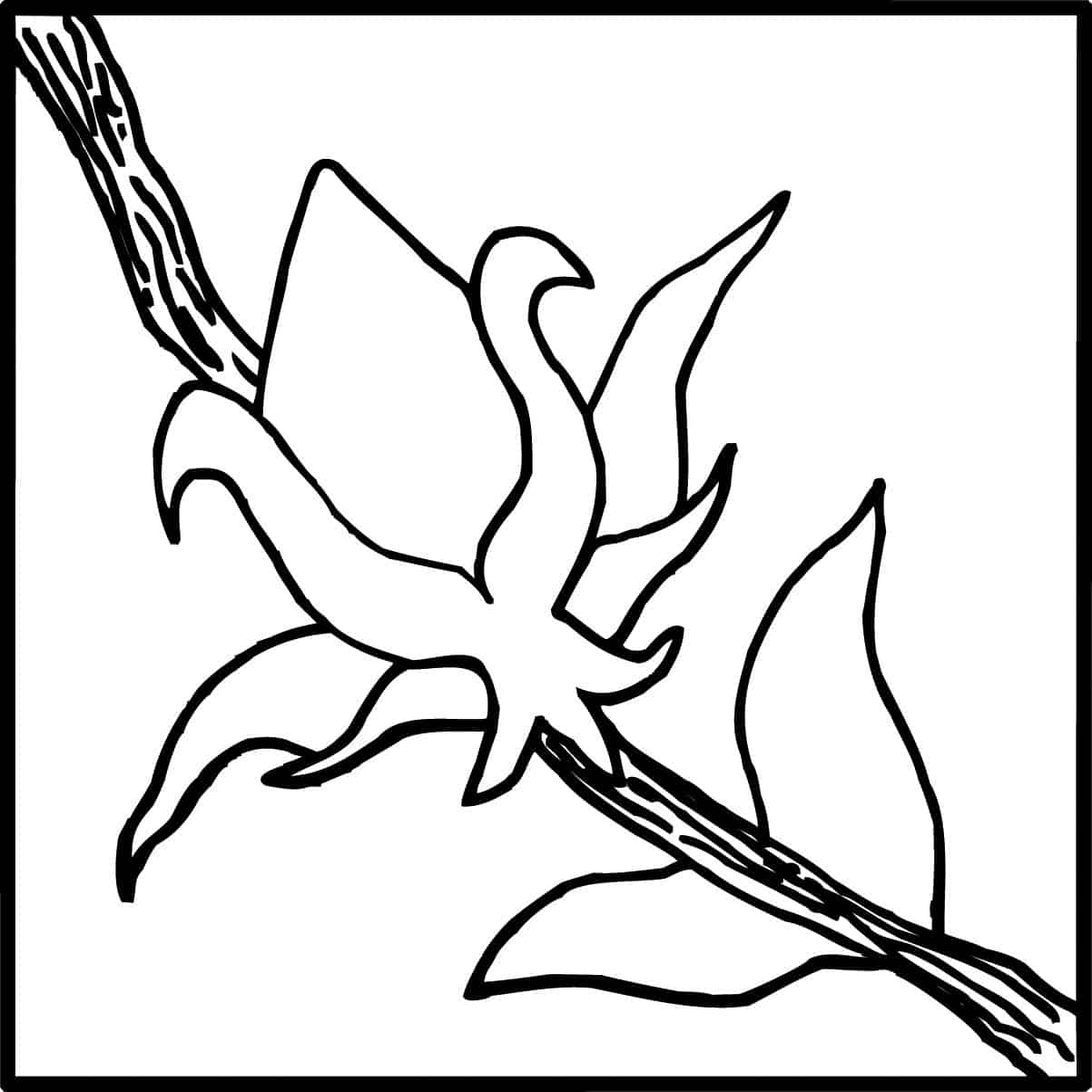 Vine Flower B 4×4   Pratt + Larson   