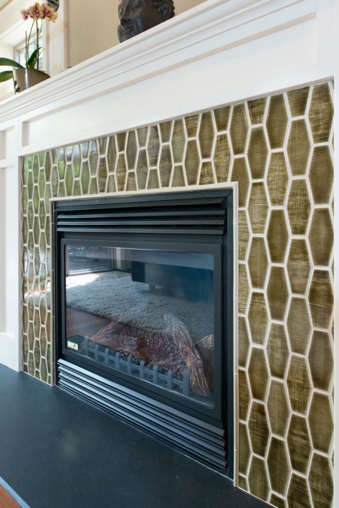 Elongated Hex Fireplace   Pratt + Larson   