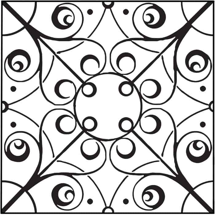 PrattandLarsonTileFiligreeE Pratt + Larson Filigree E 6×6 Pratt + Larson