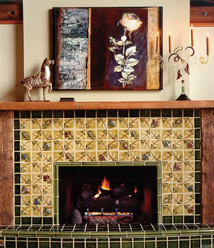 Vine Relief Fireplace   Pratt + Larson   