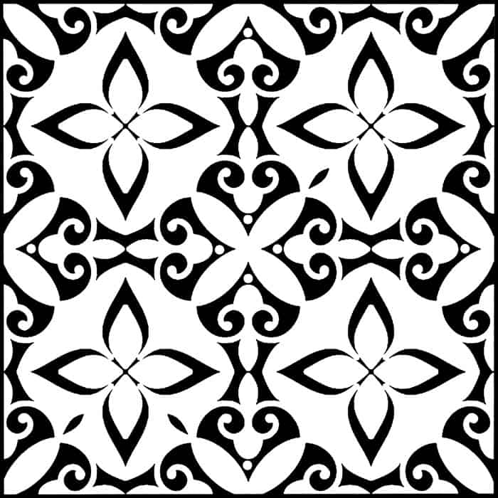 Embossed B 6×6   Pratt + Larson   