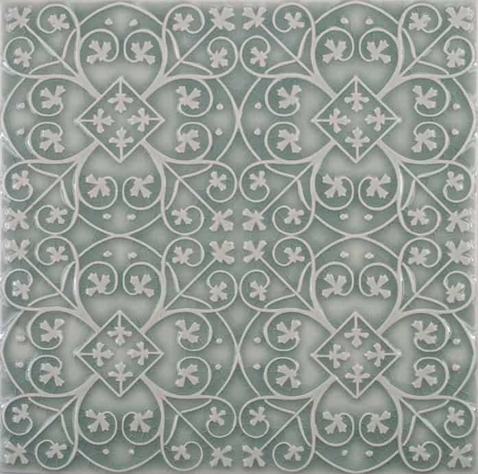 PrattandLarsonTileFiligreeAW7 Pratt + Larson Filigree A 6×6 Pratt + Larson