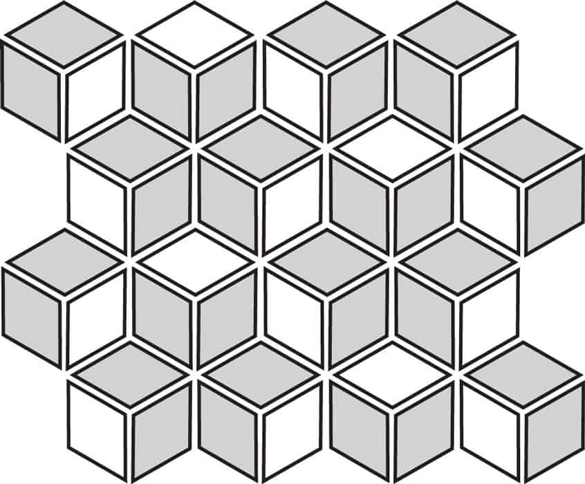 PrattandLarsonTileMo3D1B Pratt + Larson 3 Diamond Pattern 1B Pratt + Larson