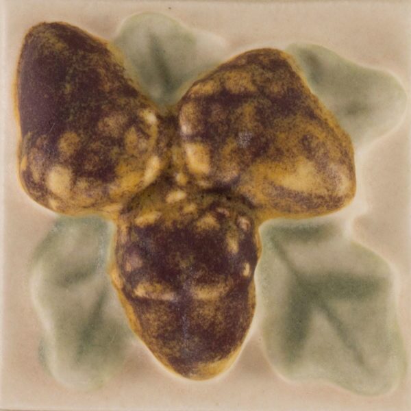 Pratt and Larson Tile 2×2 Acorns CW72b   Pratt + Larson   