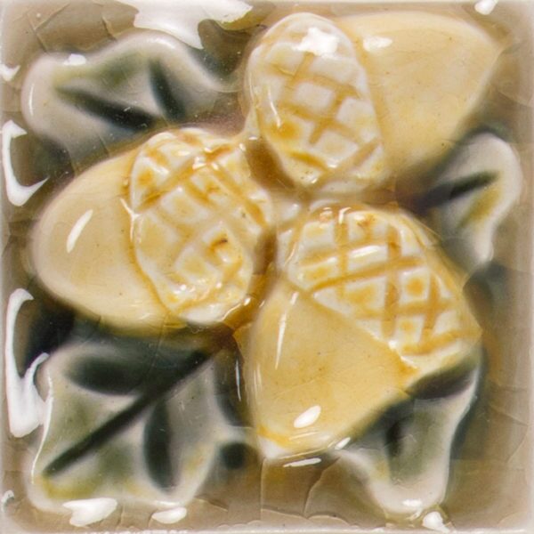 Pratt and Larson Tile 2×2 Acorns WW40   Pratt + Larson   