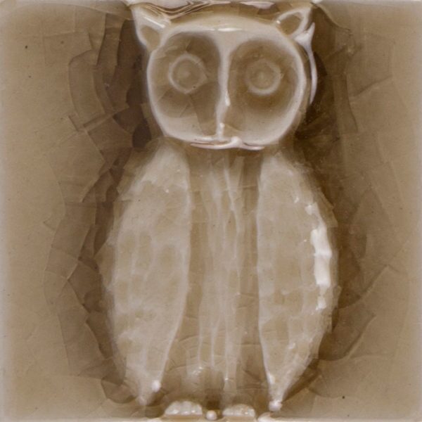 Pratt and Larson Tile 2×2 Owl W74   Pratt + Larson   