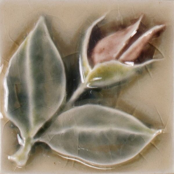 Pratt and Larson Tile 2×2 Rose Bud WW40   Pratt + Larson   