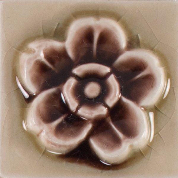 Pratt and Larson Tile 2×2 Rose WW40   Pratt + Larson   