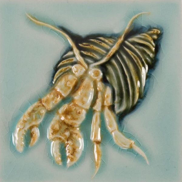 Pratt and Larson Tile 4×4 Marine Hermit Crab WW60   Pratt + Larson   