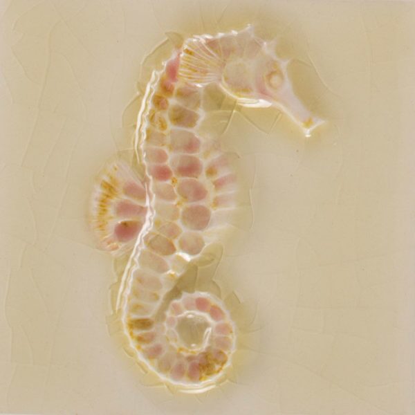 Pratt and Larson Tile 4×4 Marine Seahorse WW20   Pratt + Larson   
