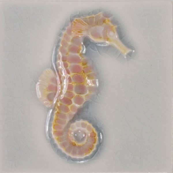 Pratt and Larson Tile 4×4 Marine Seahorse WW5   Pratt + Larson   