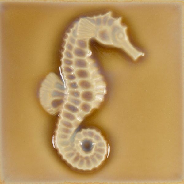 Pratt and Larson Tile 4×4 Seahorse C204   Pratt + Larson   
