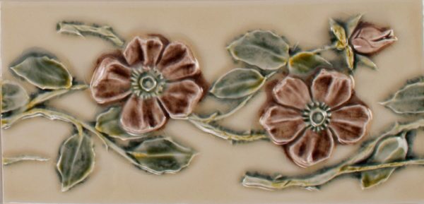 Pratt and Larson Tile 4×8 Rose WW70   Pratt + Larson   