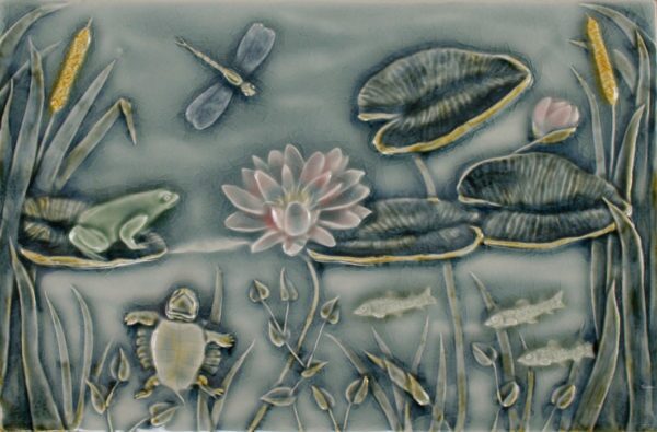 Pratt and Larson Tile 8×12 Pond Panel WW7   Pratt + Larson   