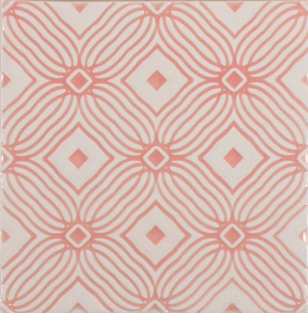 Pratt and Larson Tile Embossed D PW1 blossom   Pratt + Larson   