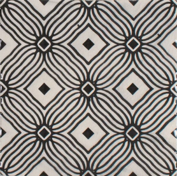 Pratt and Larson Tile Embossed D PW1 charcoal   Pratt + Larson   