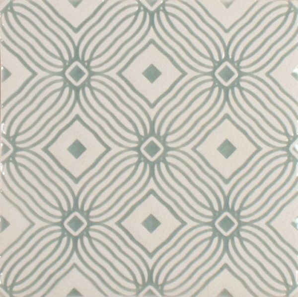 Pratt and Larson Tile Embossed D PW1 glacier   Pratt + Larson   