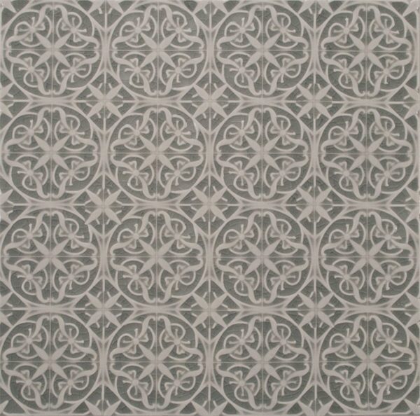 Pratt and Larson Tile Filigree B W92   Pratt + Larson   