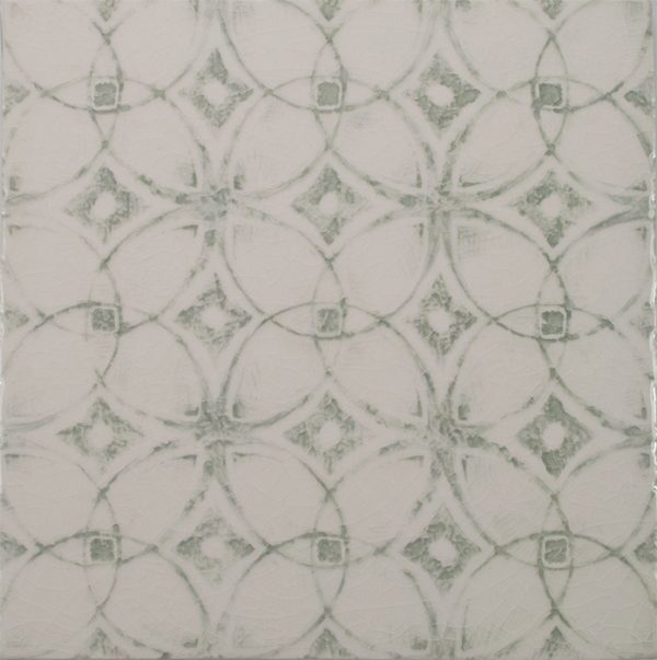 Pratt and Larson Tile Scraffito A PW1 8×8 Silver   Pratt + Larson   