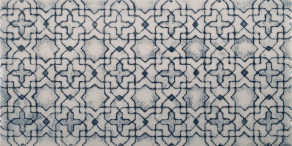 Pratt and Larson Tile Scraffito B PW1 Indigo   Pratt + Larson   