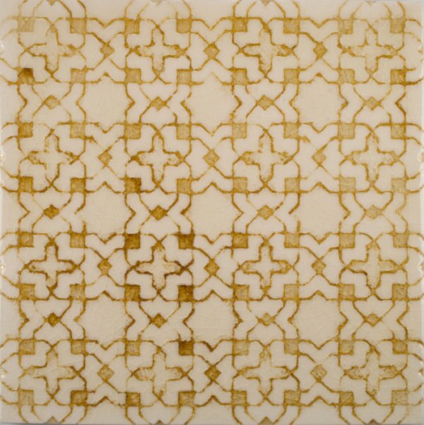 Pratt and Larson Tile Scraffito B PW20 Golden   Pratt + Larson   