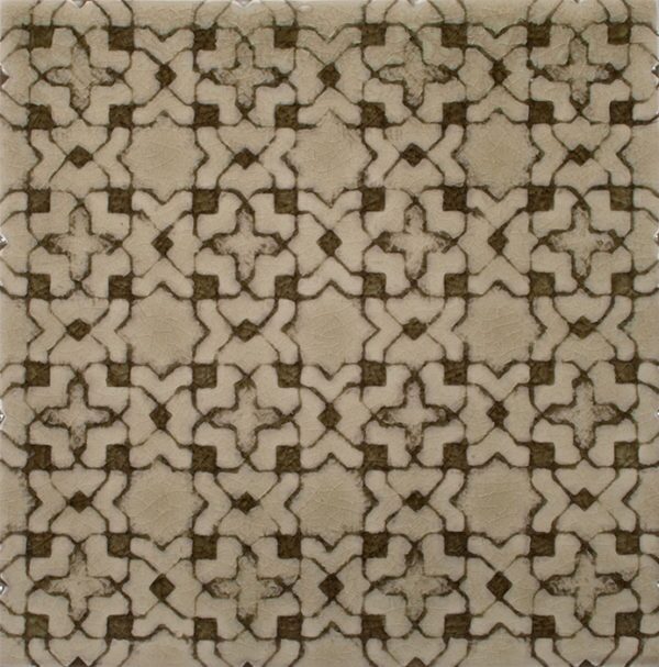 Pratt and Larson Tile Scraffito B PW40 Mushroom   Pratt + Larson   