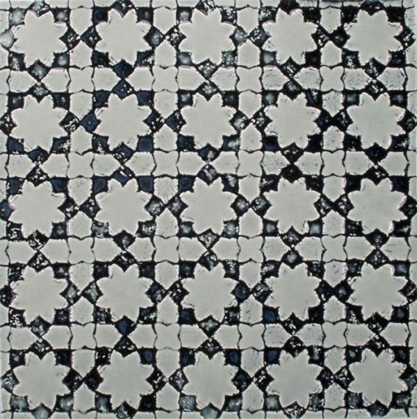 Pratt and Larson Tile Scraffito D PW89 Indigo   Pratt + Larson   
