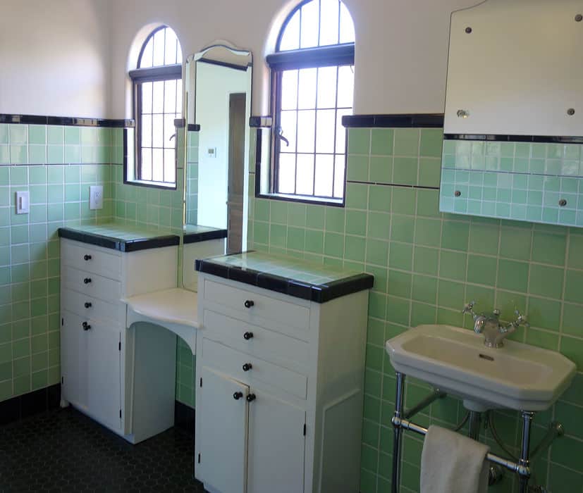 Pratt and Larson Tile 1928 Spanish Revival Restoration Bathroom 2 Pratt + Larson
