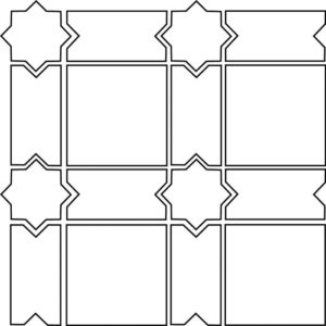4" Mosaic Pattern 1A