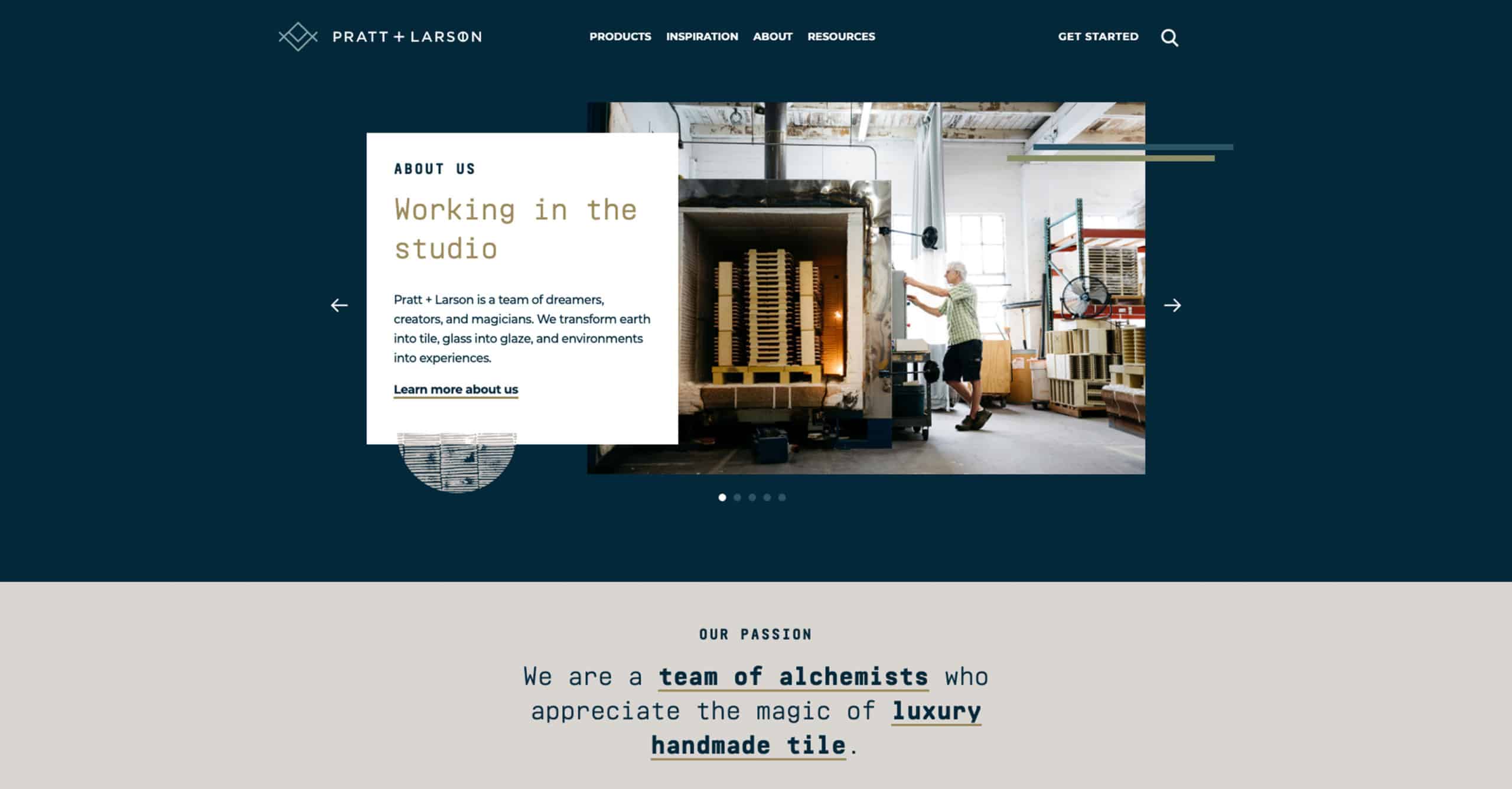 Pratt + Larson Handmade Ceramic Tilemaker in Portland, Oregon